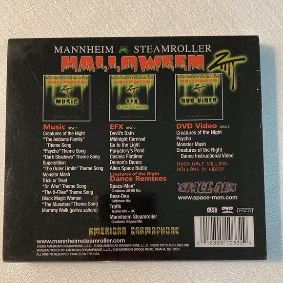 Halloween 2 Creatures Collection CD Mannheim Steamroller Set of 3 - Picture 2 of 9